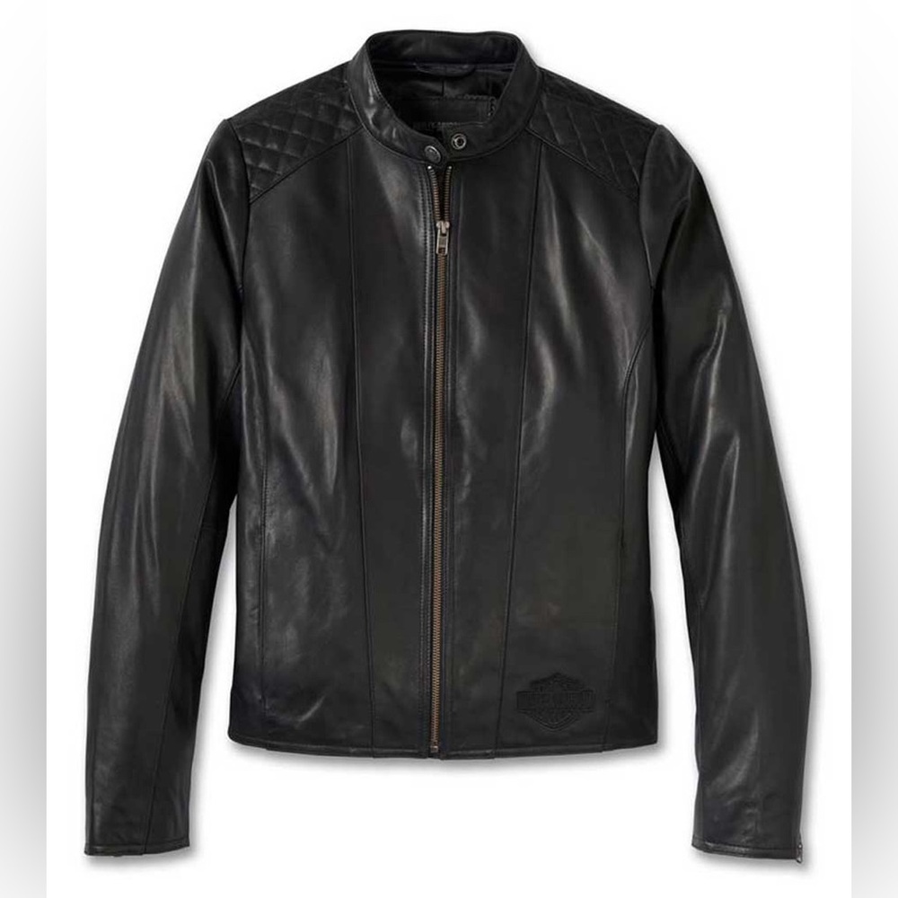 NWT! Womens Harley Davidson Scene Supreme Leather Jacket sz Medium